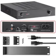450W 2-Channel Bridgeable Power Amplifier Stereo Audio Speaker Amp Class D Rack