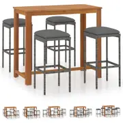 Garden Bar Set 5/7 Piece Outdoor Table Seat with Cushions Multi Colours vidaXL