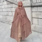 Open Abaya Dubai Kaftan Women Muslim Kimono Cardigan Ramadan Islam Caftan Dress