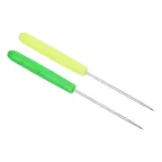 2Pcs Badminton Tennis Racket Racquet Stringing Awl Straight Tool Yellow Green