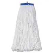 Boardwalk Mop Head, Economical Lie-Flat Head, Rayon Fiber, 20oz, White, 12/Carto