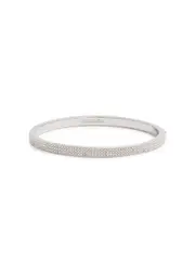 Coach Crystal-embellished Bangle - Silver ONE SIZE