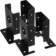 4pcs Garden Fence Base Support Durable Iron Brackets for Stable Lawn Edging Easy Installation with Fixing for Privacy Fence Screening