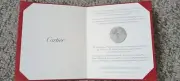Authentic Cartier Pasha 42 Chronograph blank certificate with red folder