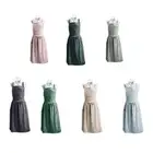 Lady Apron Plain Cotton Apron w/ Pocket Kitchen Cooking Coffee Stuff Full Aprons