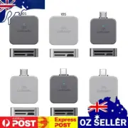 2-in-1 for SD TF Card Reader Data Converter for iPhone Micro Type-C Phone Tablet