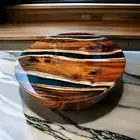 42" Live Edge Wood Coffee Table Top Acacia Wood Countertop Centerpiece Home Deco