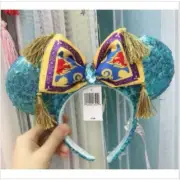 Disney Aladdin Jasmine Magic Carpet Bow Sequined Minnie Ears Headband NEW