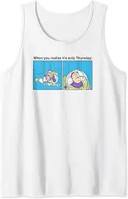 [Disney] Pixar Toy Story Buzz Lightyear Only Thursday Meme Tank Top