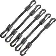 UPKOCH 5Pcs Outdoor Camping Hook Ropes Durable Elastic Buckle Straps for Kayak Tent Versatile Tie Down Straps for Daily Use Easy Storage and Strong Fastening