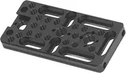 Camera Cheese Plate, Multipurpose Quick Release Expansion Board with 1/4 3/8 Thread Hole, Cold Shoe Mount for Locating Hole, Lightweight Design for Outdoor Use