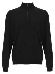 [Kiton] Kiton-Half-Zip Sweater Maglioni Nero-Uomo L