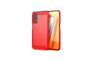 Realme 7 4G Cover Case Brushed TPU Case - Red