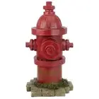 14" Scaled Replica First Modern Fire Hydrant Firefighter Antiqued Red Statue