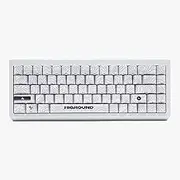 Higround Summit 2.0 SNOWSTONE 65% Mechanical USB Wired Gaming Keyboard, Dreamland Linear Switches, Programable RGB, Hot-Swappable, Deep Thock Creamy Sounding PC Keyboard