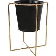 Cors Metal Flower Pot Stand Gold