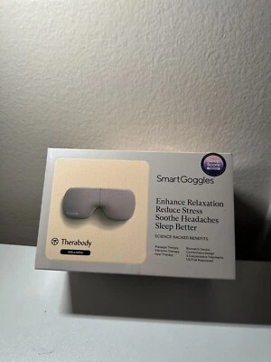NEW THERABODY WELLNESS TM03348-01 SmartGoggles Heated Eye & Temple Massager
