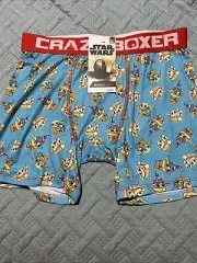 Disney Star Wars Mandalorian Crazy Boxer Men’s L Baby Yoda Sundae NWT