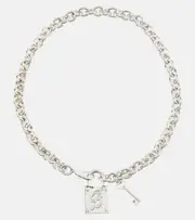 [Blumarine] Blumarine Logo chainlink choker One Size silver