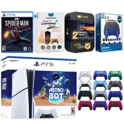 Sony PS5 Disc Astro Bot, Spider-Man Miles Morales + Controller + 2 Year Warranty