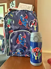 School Pottery barn Disney backpack Marvel Avenger + Water Bottle Spider-Man boy