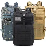 Tactical Military Backpack 45L Nylon Army Rucksack Hiking Laptop Backpack Bag US
