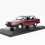 Die Casting 1:18 for Volvo 1986 Vintage Classic 740GL Alloy Car Model Fully Enclosed Static Vehicle Display Model Collection Presents Ornaments