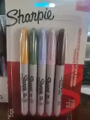 Sharpie Permanent Markers Assorted - Marks on most surfaces 5ct