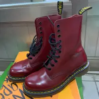 在飛比找蝦皮購物優惠-Dr Martens 1490 長靴10孔 基本款 酒紅色