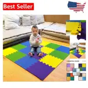 Waterproof Interlocking Foam Tiles - Soft Play Mat for 6-12 Months Babies