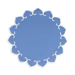 Vietri Tessuti Round Placemats with White Stitching, Set of 4
