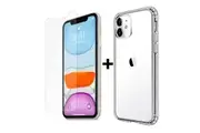 Apple iPhone 11 PRO MAX clear case cover and 4H anti-scratch front screen protector