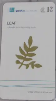QuicKutz/Lifestyle Crafts Leaf 2x2, 1 Cutting Die Set DP0407