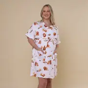 Snuggle Hunny Lion Organic Maternity Robe