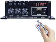 Labymos AK370 Mini Audio Power Amplifier Portable Sound Amplifier Speaker Amp for Car and Home