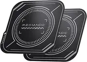 nubia RedMagic Magnetic Suction Sheet for Cell Phone Cooler 5 Pro, 2 pcs 2.7 inch Thermally Conductive Steel Plate with Strong Adhesive, Compatible for Most Cooling Devices or Magnetic Attachments