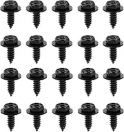 Dickno 20 PCS Car Fender Liner Screw Bolt, Automotive Bumper Mud Flaps Wheel Wells Screws Bolts 90159-60498 Compatible with Tacoma, Tundra, Highlander, RAV4, Prius, ES300h, GS350