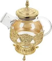 OKUMEYR European Style Coffee Maker Vintage Pot Zinc Alloy Glass 1 Set Serving Kettle