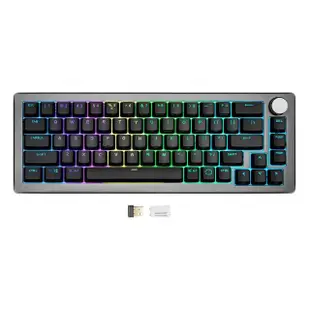 【CoolerMaster】CK721 茶軸無線RGB機械式中文鍵盤(太空灰)