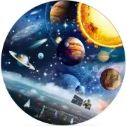 Jigsaw Puzzle Round 1000 Pieces Art Puzzle for Home Office Decoration, Diffic...