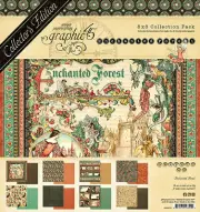 Graphic45 ENCHANTED FOREST 8x8 COLLECTOR'S EDITION PACK scrapbooking (24) sheets