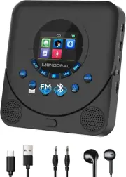 CD Player Portable, Dual Stereo with CD Player with Speakers,Rechargeable CD Pla