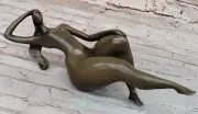 Contemporary Artwork Mario Nicks Handcrafted Bronze Sculpture Modern Nude Deal