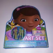 Doc McStuffins Art Set Watercolors Colored Pencils Crayons