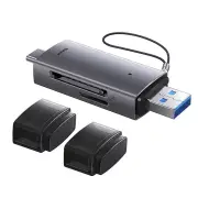 Baseus BS-OH069 2-in-1 Card Reader USB-C&USB3.0 to SD/TF Card Reader 104MB/s 2TB Smart Cardreader Plug and Play for Lapt
