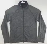 NEW Buffalo David Bitton Blue Gray Sweater Mens L Gray Linen Wool Hidden Hood