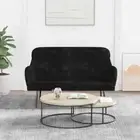 Bench Black 110x76x80 cm Velvet vidaXL