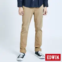 在飛比找蝦皮商城優惠-EDWIN 迦績 EJ2棉感小直筒休閒褲(灰卡其)-男款