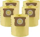 5 Pack 91964 Shop Vac Bags 4 Gallon Type D High Efficiency Vacuum Filter Bags, C