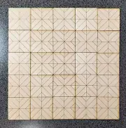 Dollhouse Wood Floor Retro Style Flooring 1:12 Scale 8.75" Square Basswood DIY